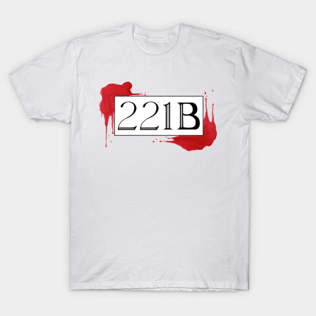 221 B T-Shirt by AlexMathewsDesigns